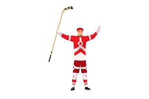 Hockey player. Ice hockey team, a Sport Illustration by Things for designers