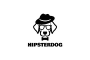 Hipster Dog - Mascot Logo, a Branding & Logo Template by ashenterprise (Thumbnail 1 of 2)