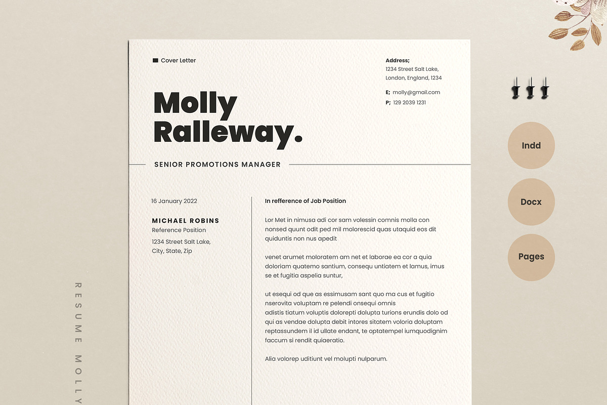 Resume Template Cv, a Resume Template by Estartshop (Photo 6 of 7)