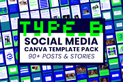 90s Brutalist Canva Social Media, a Social Media Template by WorkShy Studio (Thumbnail 1 of 9)