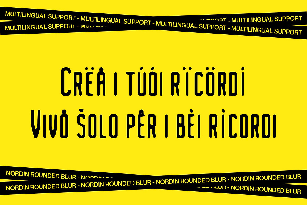 Nordin Rounded Blur, a Sans Serif Font by Craft Supply Co. (Photo 5 of 8)