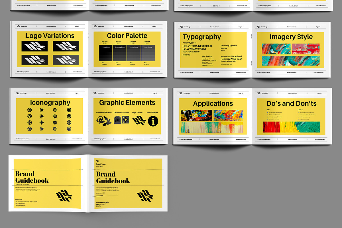 Brand Guidbook Template, a Brochure Template by MightyDesign (Photo 3 of 6)