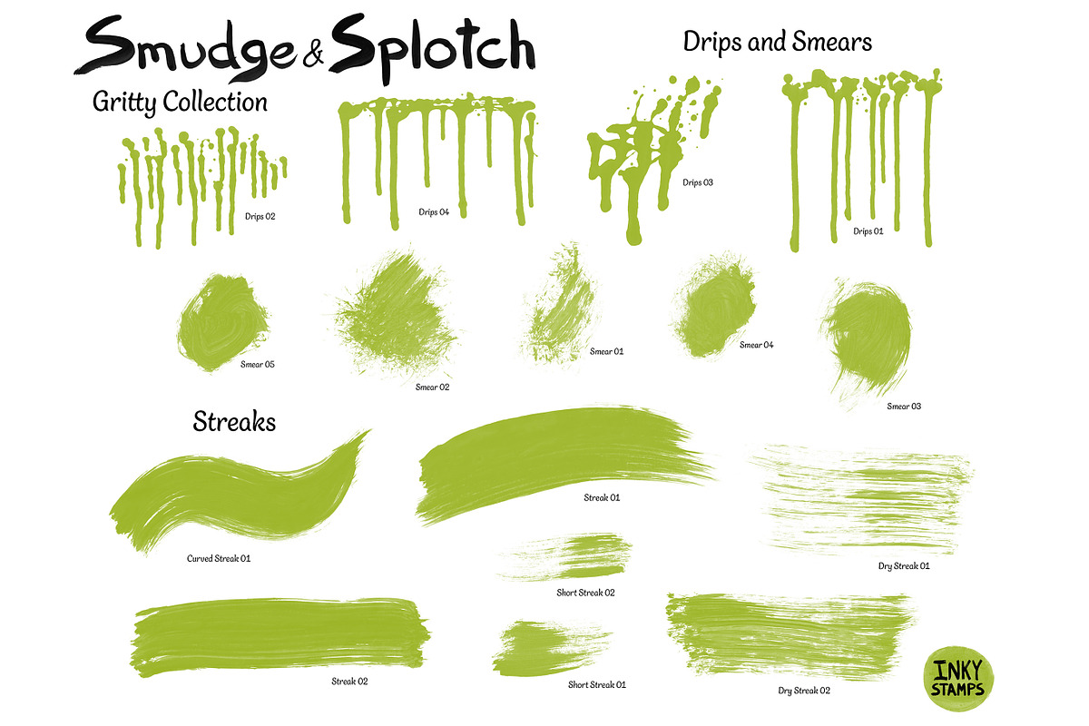 Gritty Stamp Brushes - Procreate, a Brush Add-On by INKY STAMP BRUSHES (Photo 3 of 10)