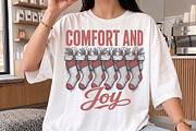 Vintage Comfort And Joy Christmas, a Seasonal Illustration by Libby Wishes (Thumbnail 3 of 4)