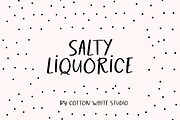 Salty Liquorice Font, a Handwritten Font by Sofia Skoog (Thumbnail 1 of 10)