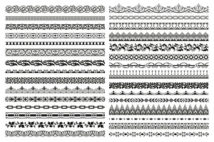 30 Vector Border Seamless Patterns