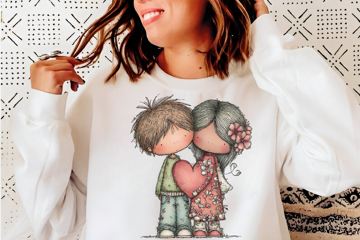Sweet Pastel Valentine Couple PNG, an Illustration by SinaCreation (Photo 11 of 11)