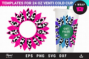 Sunflower Decal for 24oz Cold Cup, an Object Graphic by ClipartMuchLove (Thumbnail 1 of 4)