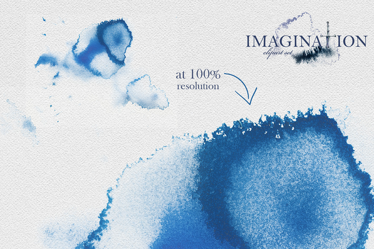 Watercolor Imagination Clipart Set, a Person Illustration by ArtCreationsDesign (Photo 6 of 7)