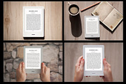 E-Book Reader,10 PSD Mock-Ups,BUNDLE, a Device Mockup by VIBE Collective (Thumbnail 2 of 2)