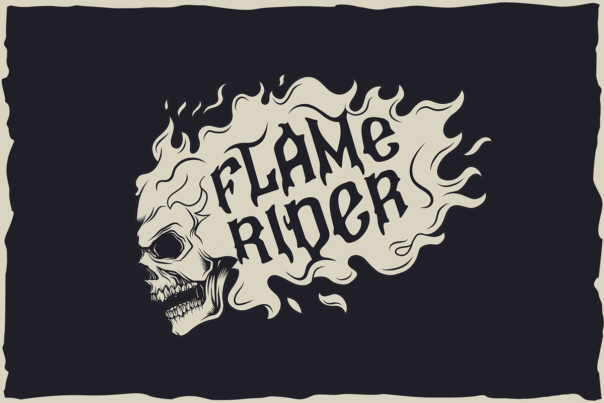 Flame rider, a Font by Fractal fonts & graphics (Photo 5 of 15)
