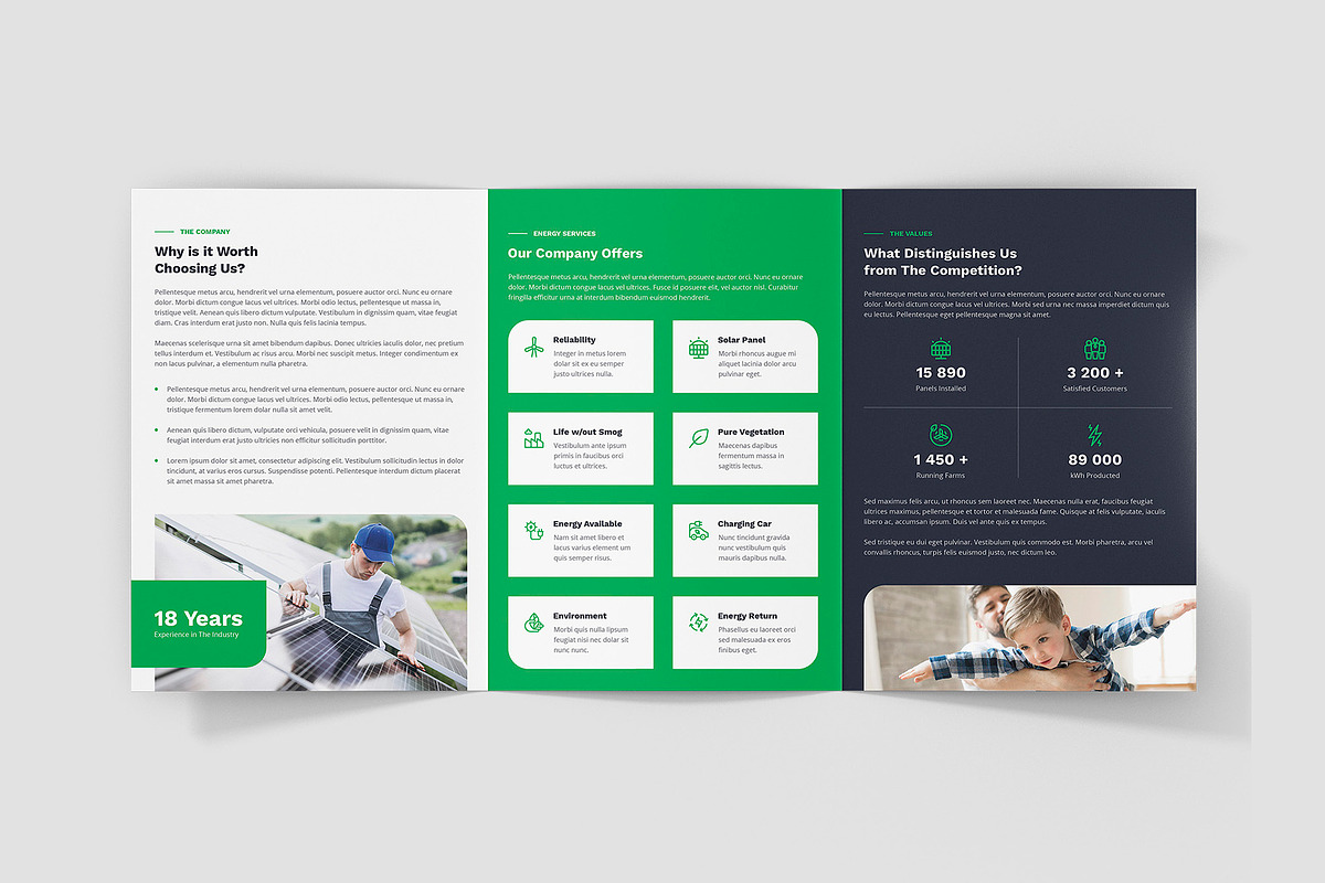 Solar Energy Brochure Trifold A5, a Brochure Template by artbart (Photo 6 of 8)