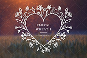 Flower Heart Frame SVG Cut Files, an Object Graphic by ClipartMuchLove (Thumbnail 2 of 5)