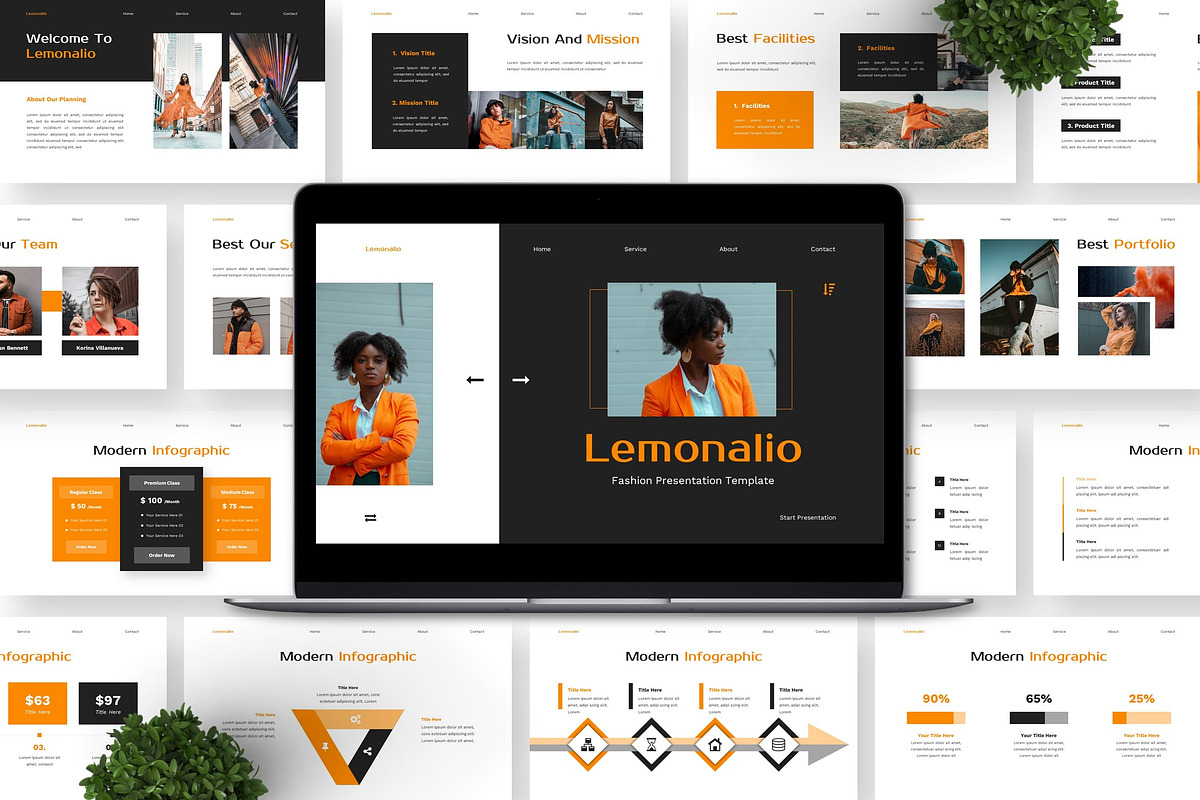 Lemonalio - Fashion Powerpoint preview 2