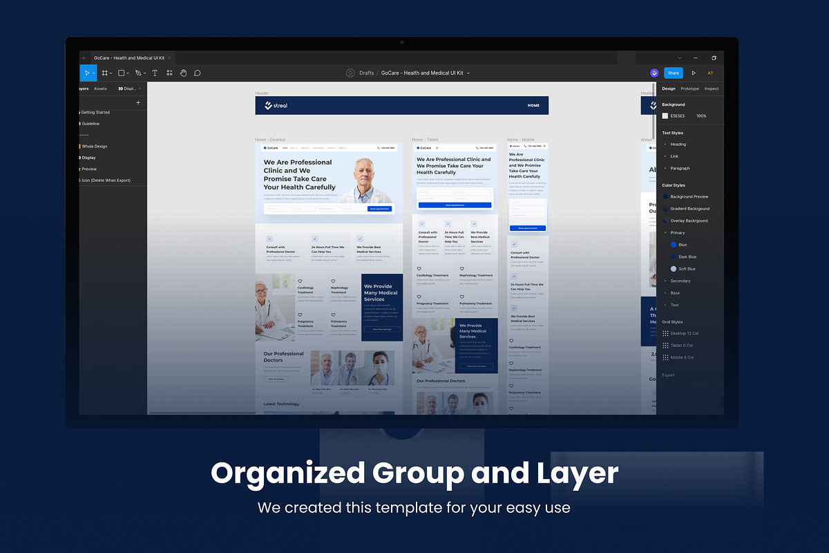 Gocare Health Medical Website UI Kit, a Templates & Theme by Streal Creative (Photo 5 of 7)