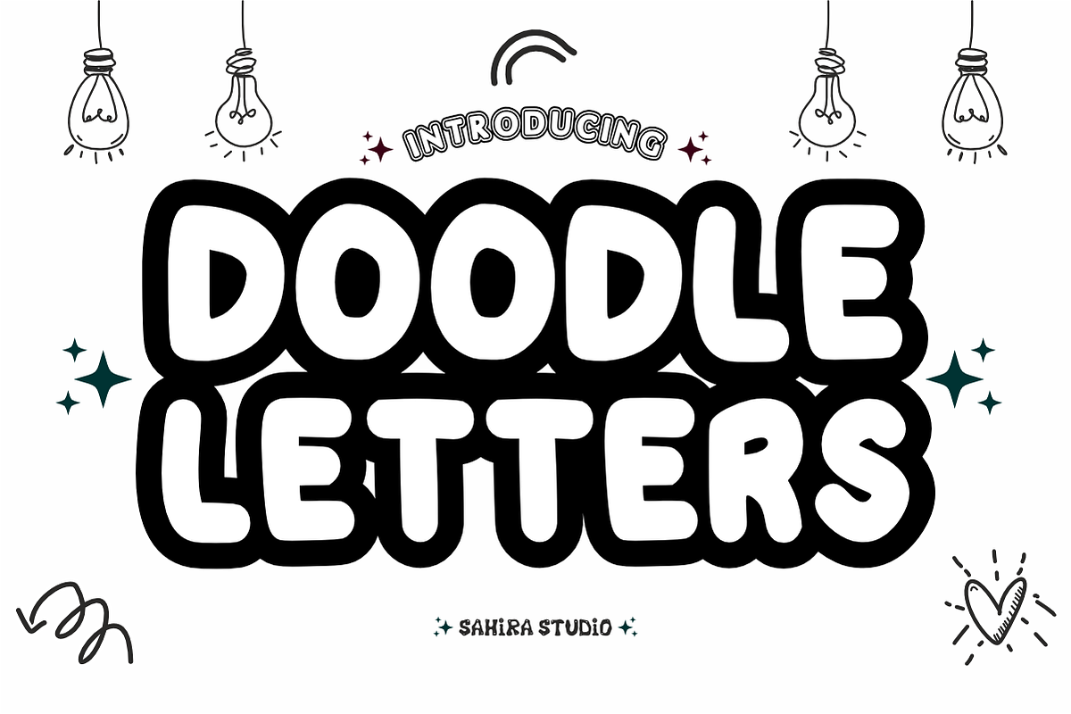 Doodle Letter - Playful Bouncy Font, a Handwritten Font by Sahira Studio (Photo 1 of 7)
