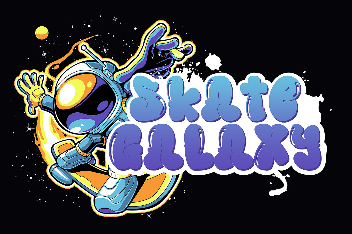 BubbleBloods - Graffiti Display Font, a Symbol Font by AQR Studio (Photo 4 of 9)