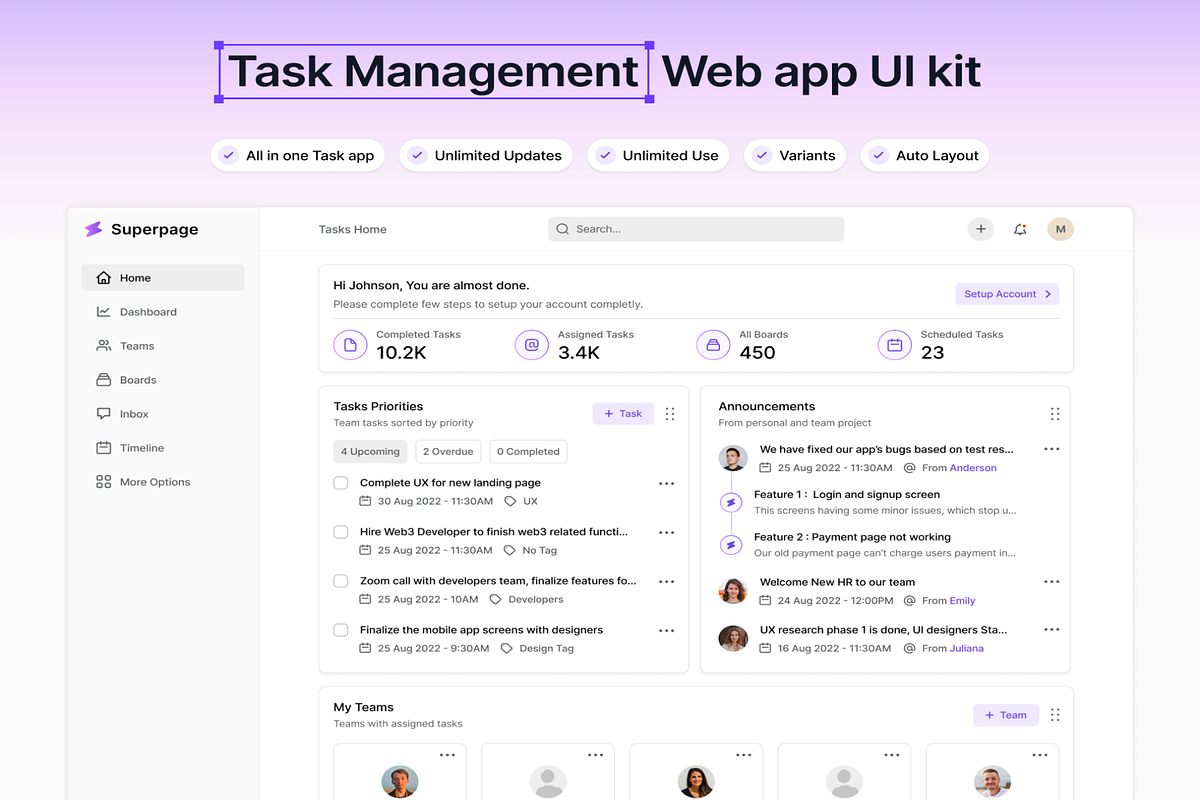 Task and Project Management App preview 4