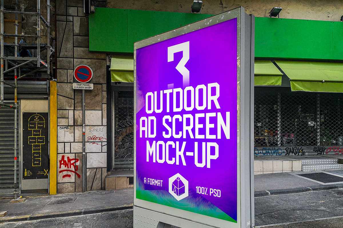 Outdoor Ad Screen MockUps Bundle, an Advertising Mockup by Graphic Shelter (Photo 5 of 9)