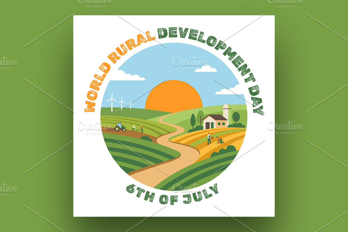 World Rural Development Day Banner, a Social Media Template by nandinigraphics (Photo 1 of 3)