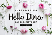 Hello Dina Script, a Script Font by Debut Studio (Thumbnail 1 of 5)