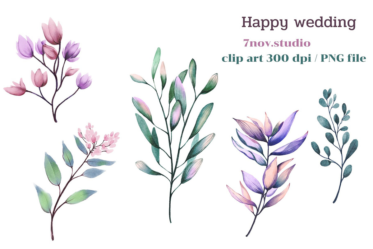 Happy Wedding Card Wall Art, a Decorative Illustration by 7nov.studio (Photo 3 of 5)