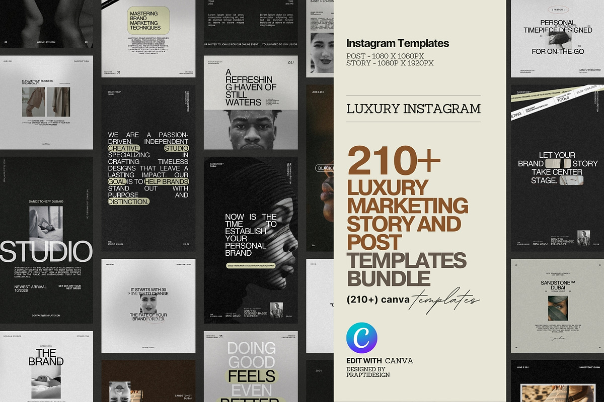 Canva Social Media Bundle, a Social Media Template by Prapti Design (Photo 1 of 9)