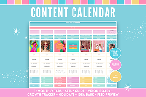 Colorful Instagram Planner, a Marketing Template by SunshineStudioBoutique