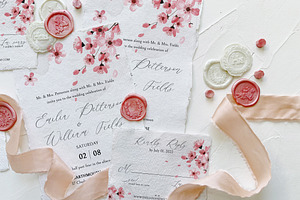 Pink Cherry Blossom Wedding Suite