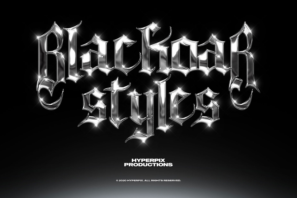 Chrome Text Styles Vol.1, a Layer Style Add-On by Hyperpix Productions (Photo 16 of 18)