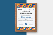 Modern Geometric Certificate Templat, a Print Template by twinstd (Thumbnail 2 of 3)