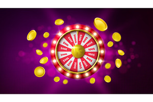 Fortune wheel with glowing light, an Object Illustration by art PVP - market