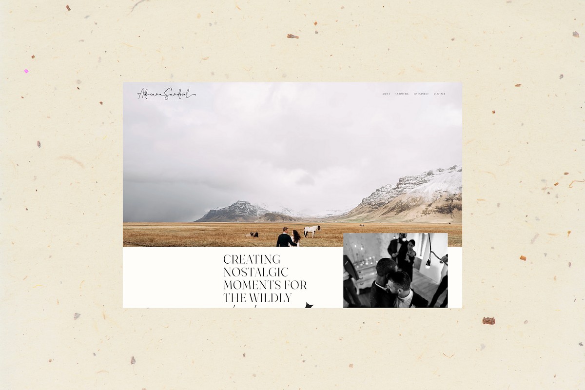 WIX Website (Wedding Photographer), a Wix Template by Honey Lust Co. Shop (Photo 2 of 6)