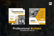 Professional Builder Instagram Post, a Social Media Template by CavenArt (Thumbnail 2 of 5)
