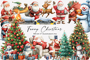 Funny Christmas Clipart, an Illustration by Designworld (Thumbnail 1 of 5)
