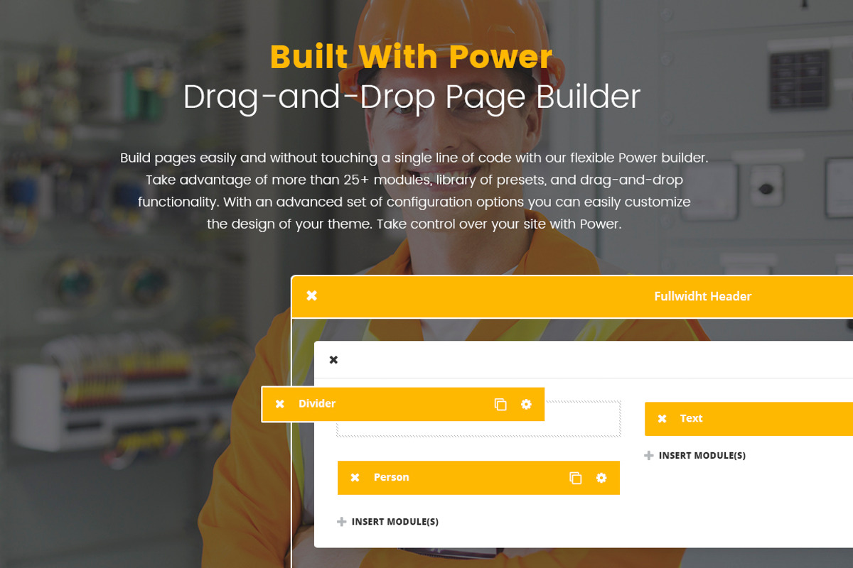 Electrician Services Wordpress Theme, a WordPress Template by Zemez (Photo 2 of 6)