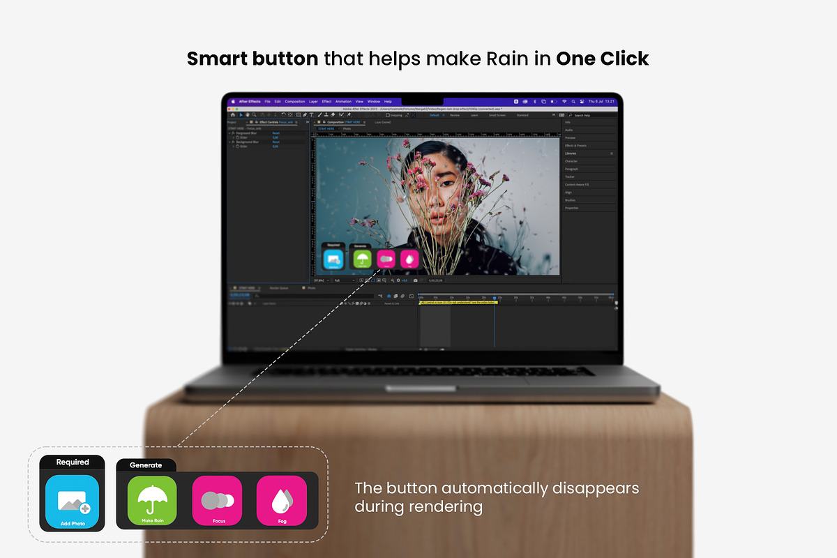 Realistic Rain Drop for After Effect, a Social Media Template by Migunani Studio (Photo 5 of 7)