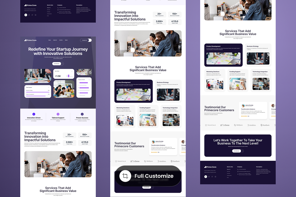 Start Up Website Landing Page, a Landing Page Template by SLAB! Design (Photo 4 of 5)