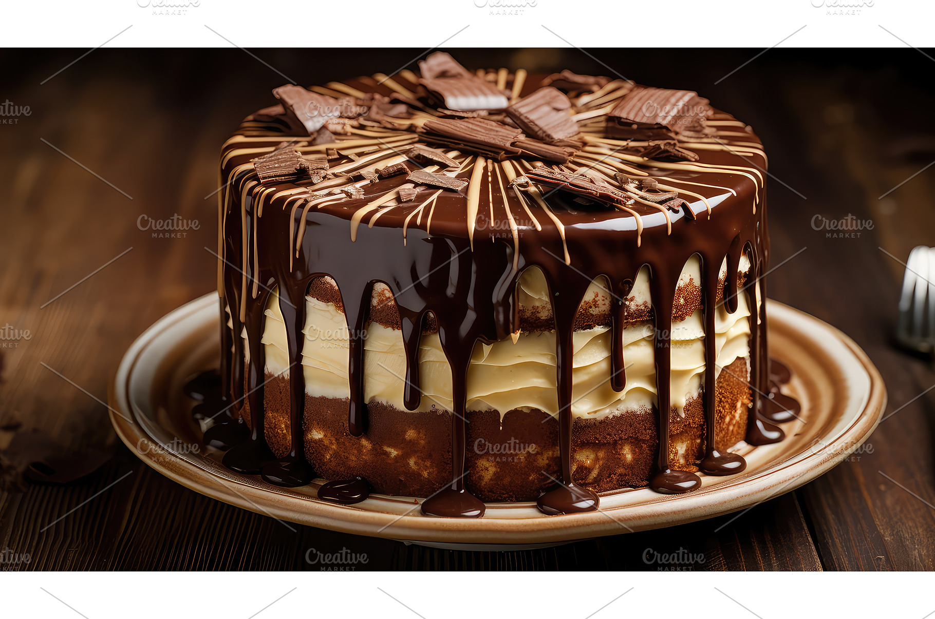 bakery brown cake food ai generated, a Background Photo by pikepicture