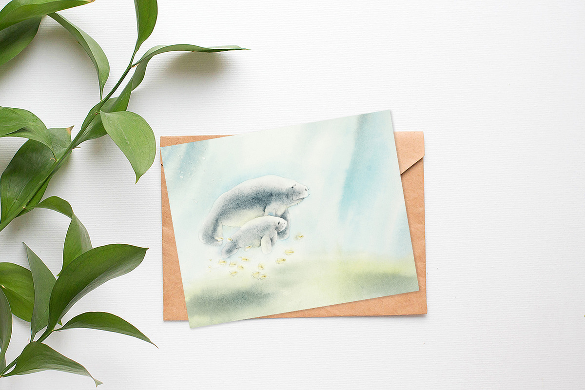 Watercolor Oceans, an Animal Illustration by Budogoshch (Photo 9 of 11)