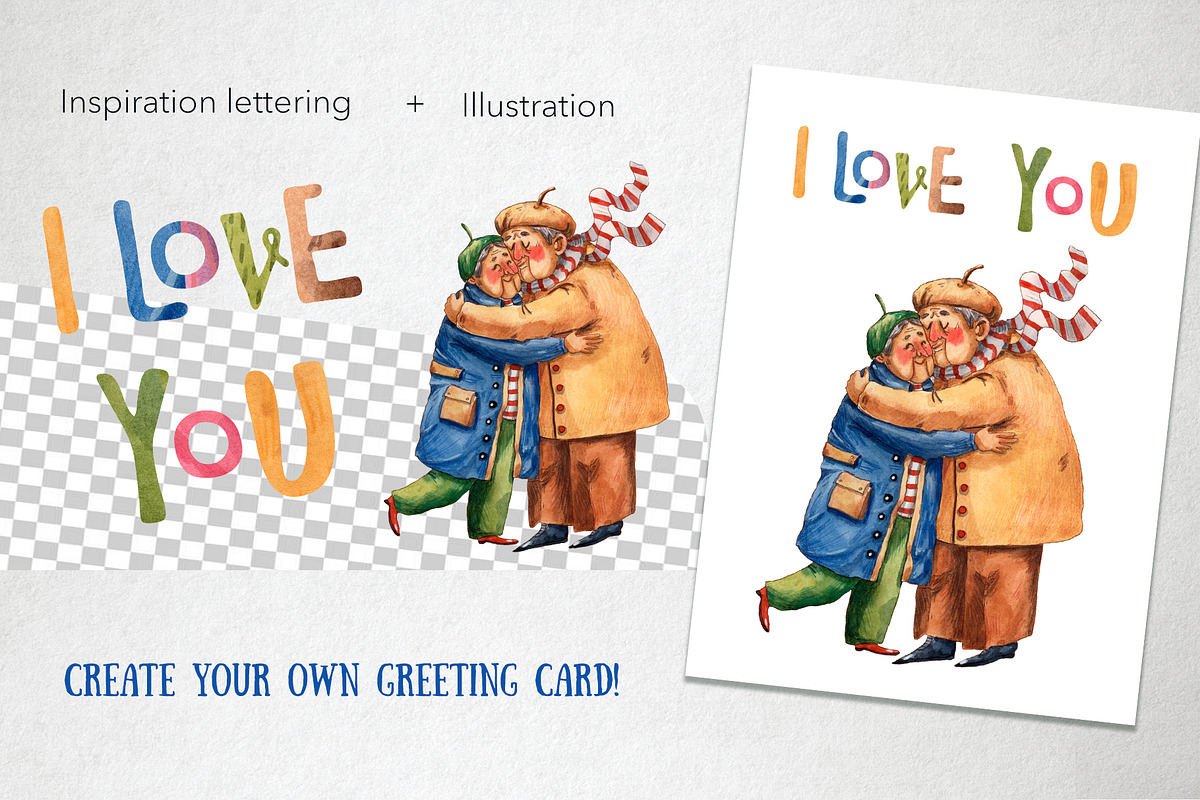 Happy Old Age - Watercolor Set, a Person Illustration by Mashamashastu (Photo 10 of 13)
