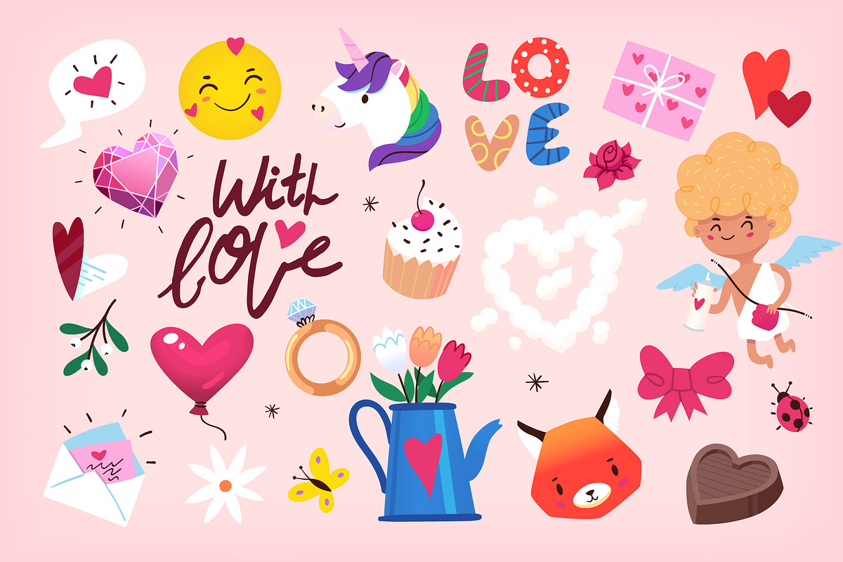 Valentine's Day Bundle, an Object Illustration by Moonery's (Photo 4 of 19)