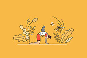 Set of Yoga Practice Illustrations, a Healthcare Illustration by tetiana.svirska (Thumbnail 2 of 6)