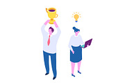Isometric cartoon people vector set, a Person Illustration by Vector_Art (Thumbnail 6 of 24)