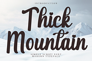 Thick Mountain, a Handwritten Font by InermediaSTUDIO (Thumbnail 1 of 8)