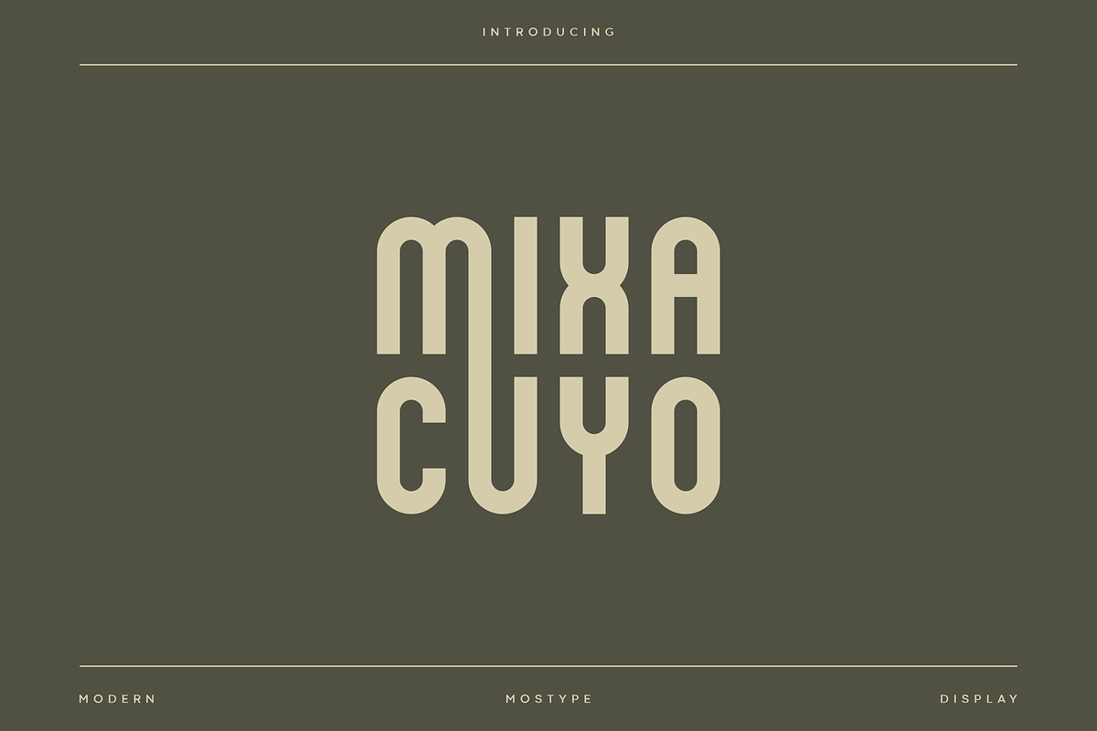Mixacuyo - Modern Condensed Typeface, a Font by Letterna (Photo 1 of 4)