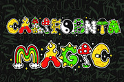 Psychedelic Alphabet Vector Set, a Decorative Illustration by Slavko Kahovsky (Thumbnail 4 of 5)
