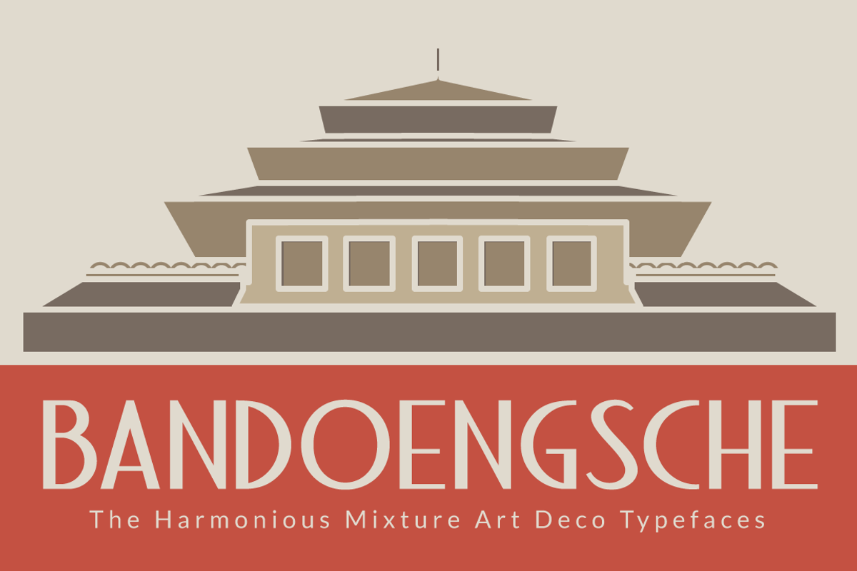 Bandoengsche Typeface, a Sans Serif Font by Formika Studio (Photo 1 of 4)