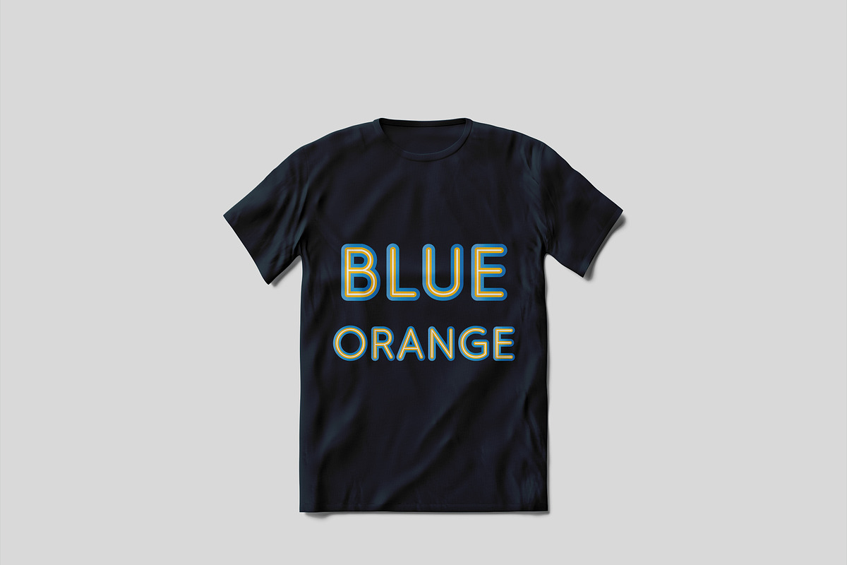 Blue Orange Color SVG Font preview 2
