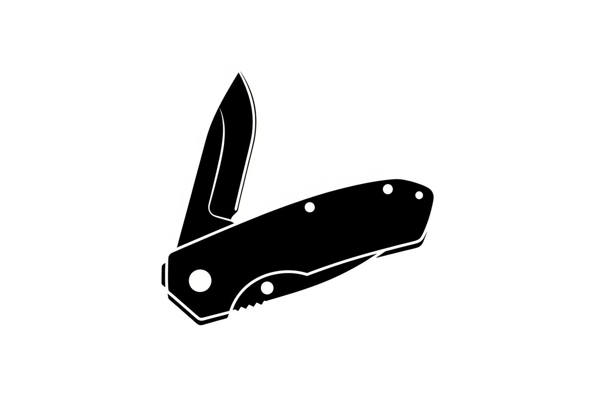 Folding Pocket Knife Silhouette, a Graphic by hafijul (Photo 11 of 12)